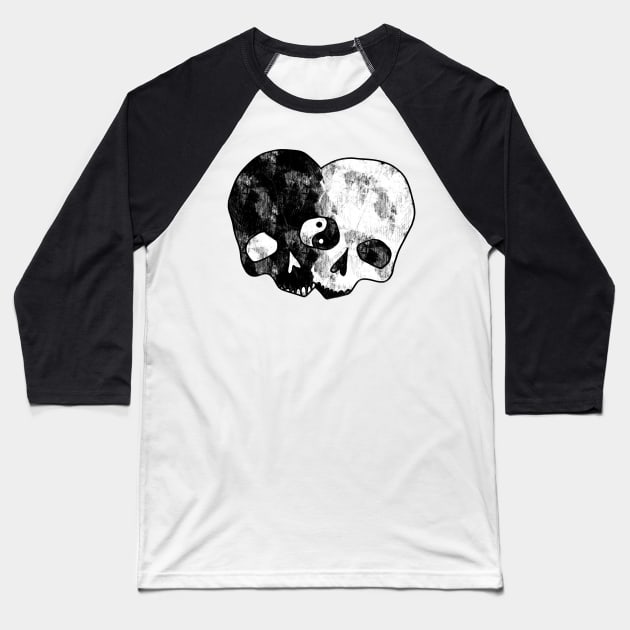 Yin and Yang Baseball T-Shirt by braincase